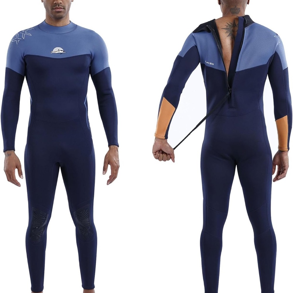 Sea Men's/Women Wetsuit - Black and Blue - Picture 4 of 5